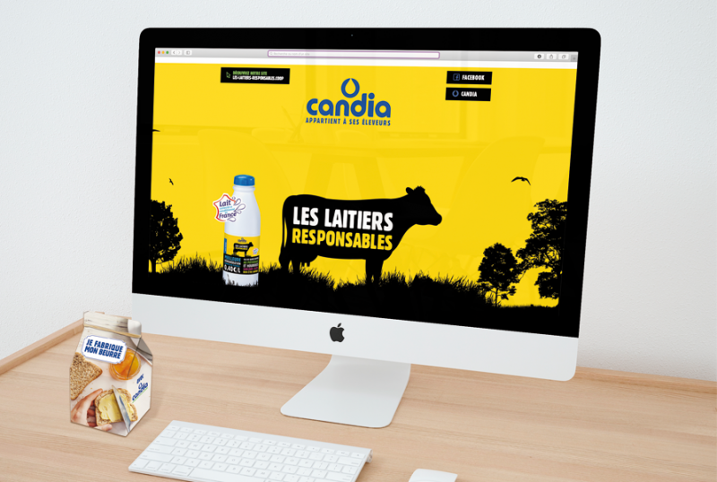 Candia Les Laitiers Responsables - Développer un site relai d'une opération promotionnelle